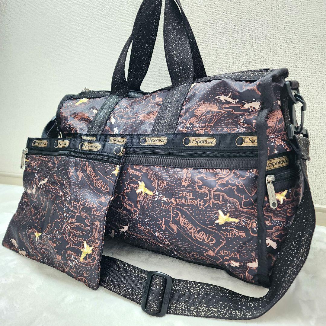 【新品】LeSportsac 2way ティンカーベル ボストンバッグ ポーチ付