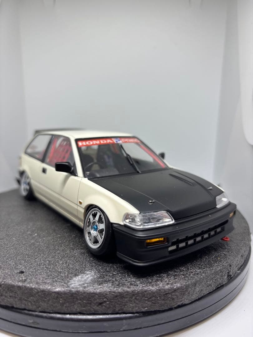 プラモデル完成品　BEEMAX アオシマ　ホンダ　シビック　EF3 環状線仕様