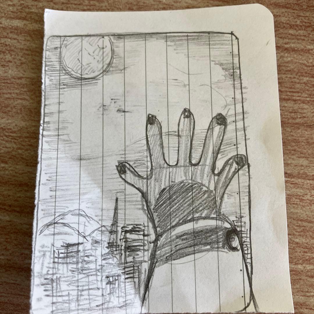 飛行機からの東京の夜