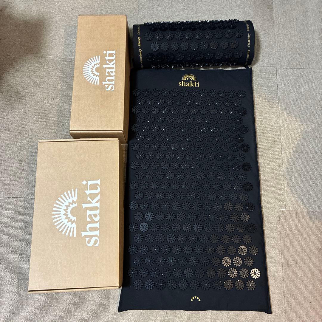 【正規品　ほぼ未使用】シャクティマット&ピロー　ブラック　オリジナル