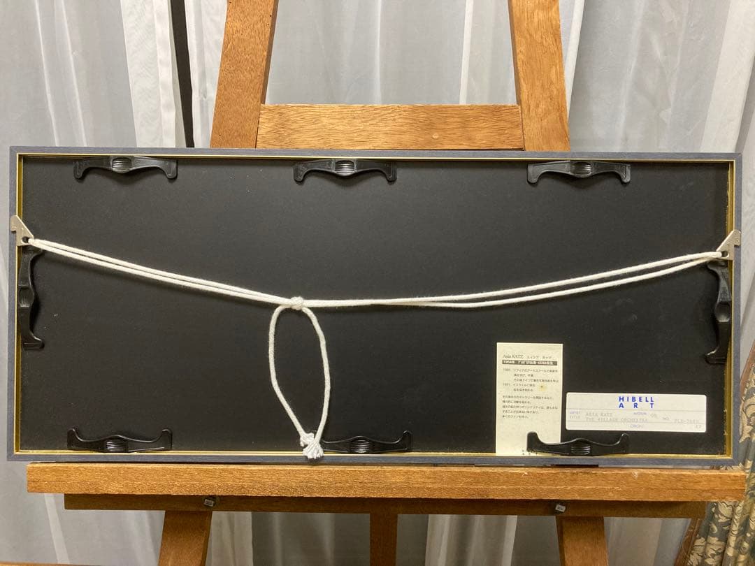 版画　シルクスクリーン　村のオーケストラ　<アジア・カッツ> 額装 版画 シルクスクリーン 村のオーケストラ <アジア・カッツ> 額装