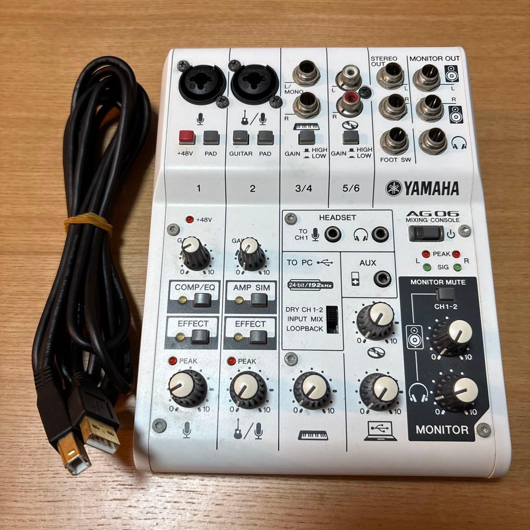 YAMAHA AG06 オーディオインターフェース ヤマハAG-06はワンオペ最強のオーディオインターフェースだ