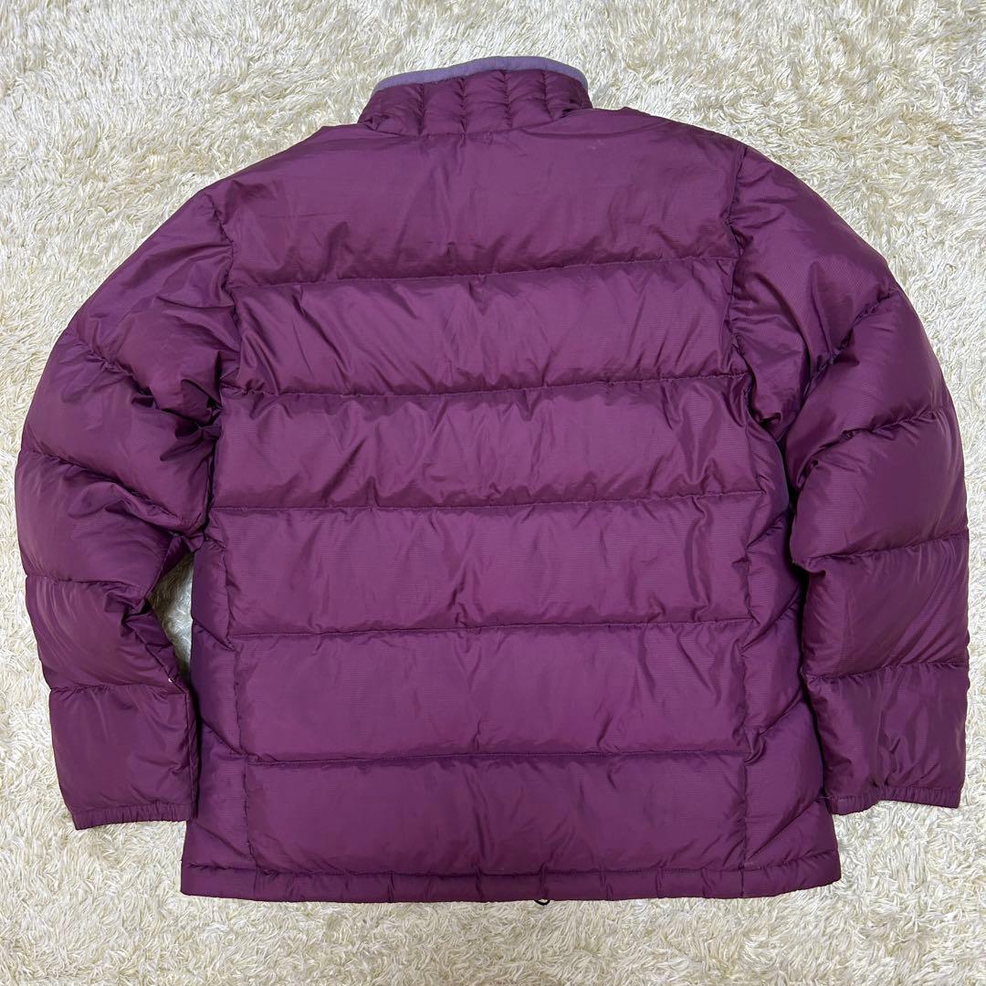 洗える】パタゴニア ダウンジャケット パープル S相当 グースダウン 肉厚