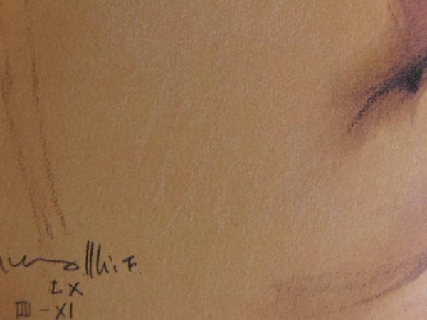 古沢　岩美、デッサンA、希少な額装用画集より、新品額装付、状態良好