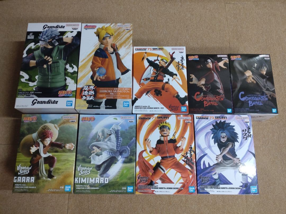 NARUTO　フィギュア　9点　ナルト　サスケ　イタチ　ボルト　君麻呂　我愛羅