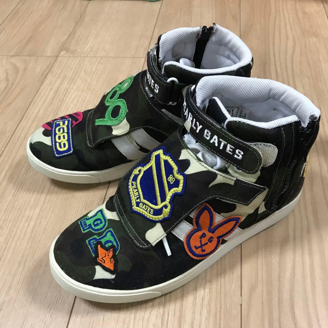 PEARLY GATES カモフラ ハイカット ゴルフシューズ