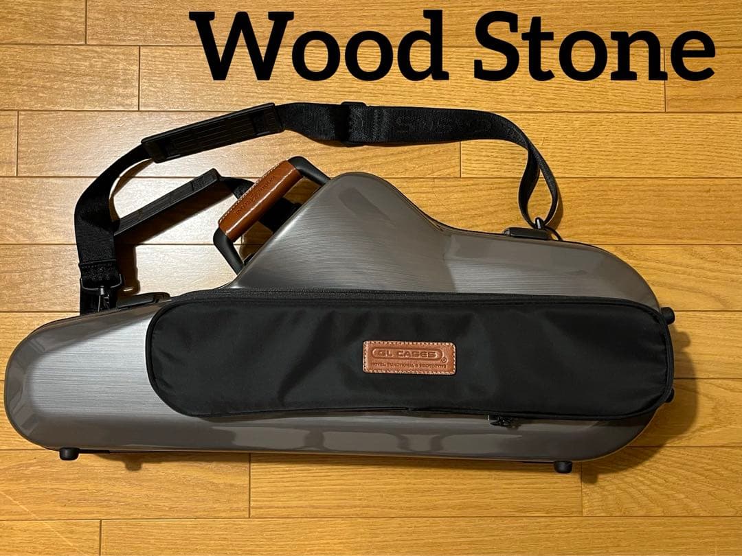 ウッドストーン　アルトサックスケース　GL CASES × Wood Stone 生産終了モデル】Wood Stone/アルトサックス/New Vintage/GL(ゴールド