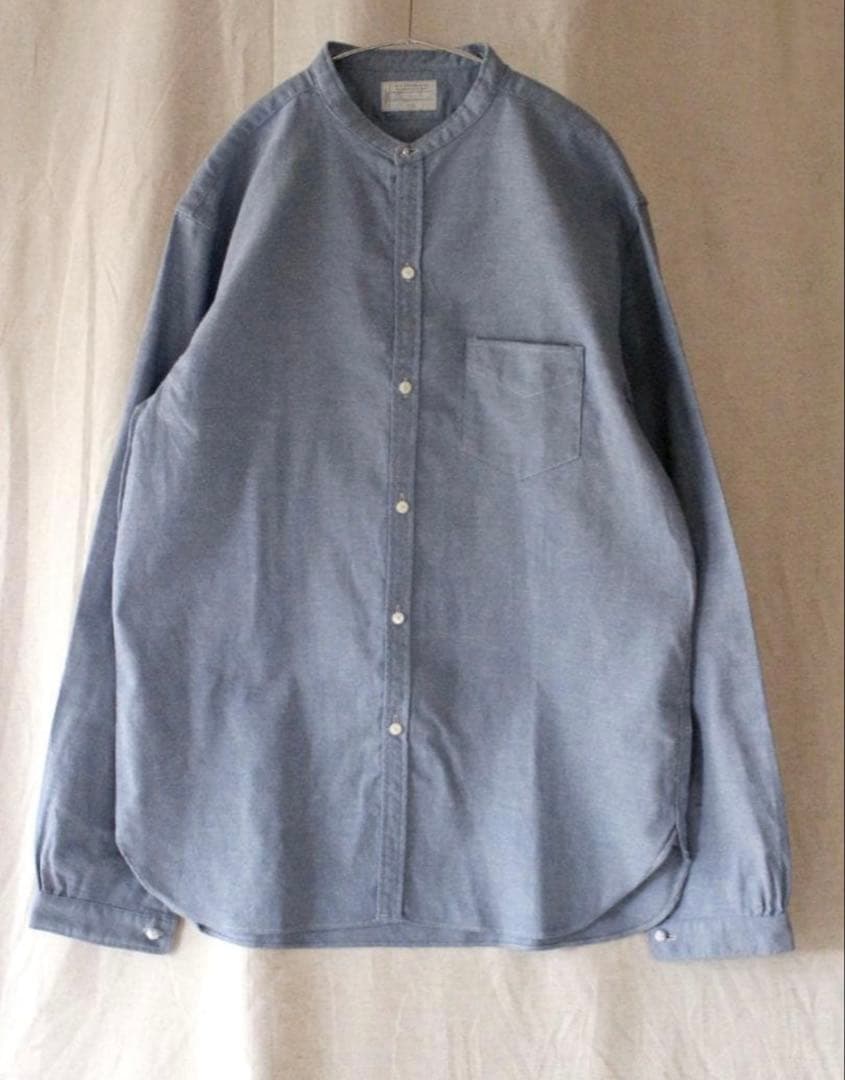 OLD JOE 16 1/2 L バンドカラー シャンブレー シャツ 長袖