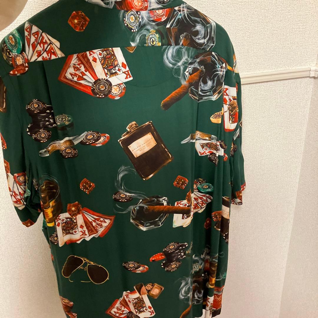 新品 美品 タグ付き POLO RALPH LAUREN カジノポーカー柄アロハシャツ