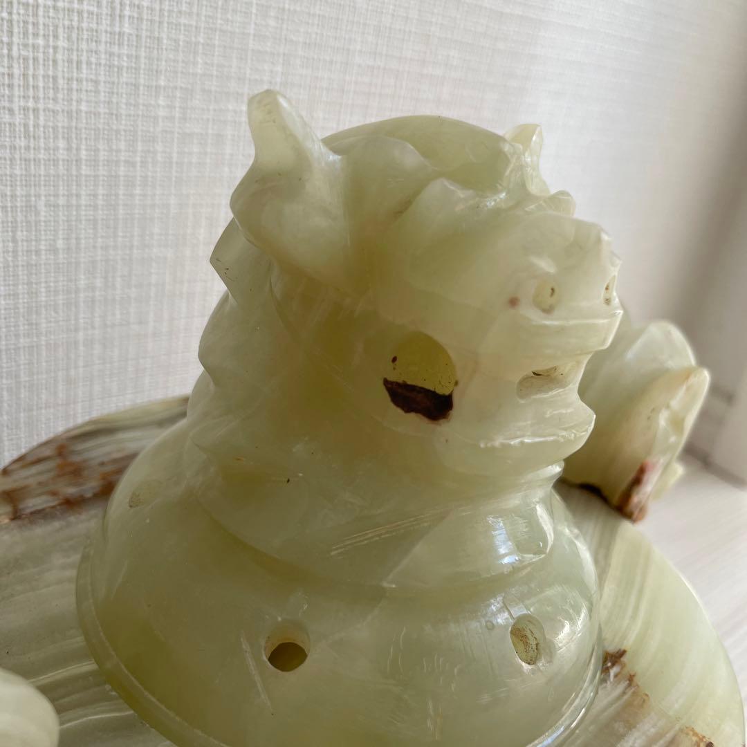 香炉台 石香炉 中国美術 香炉 骨董 大理石 メノウ - メルカリ