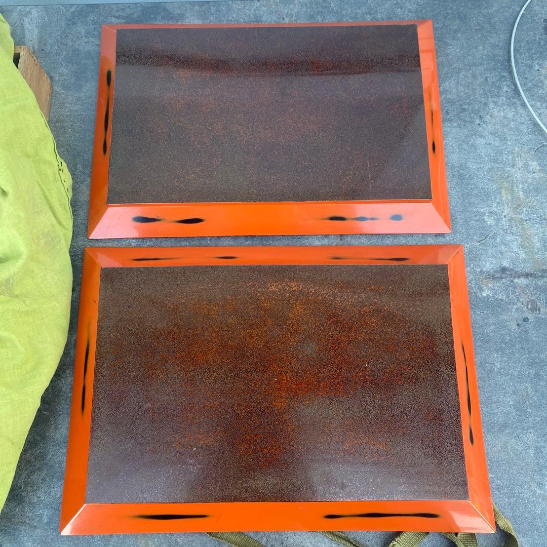 漆器盆セット 2枚 松鶴蒔絵 古美術 アンティーク