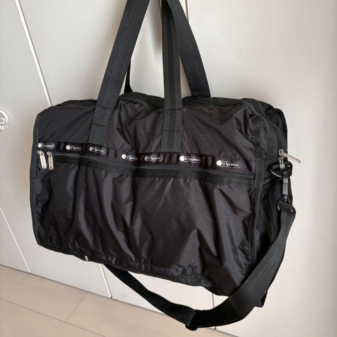 美品　レスポートサック　ボストンバッグ　ブラック　旅行カバン