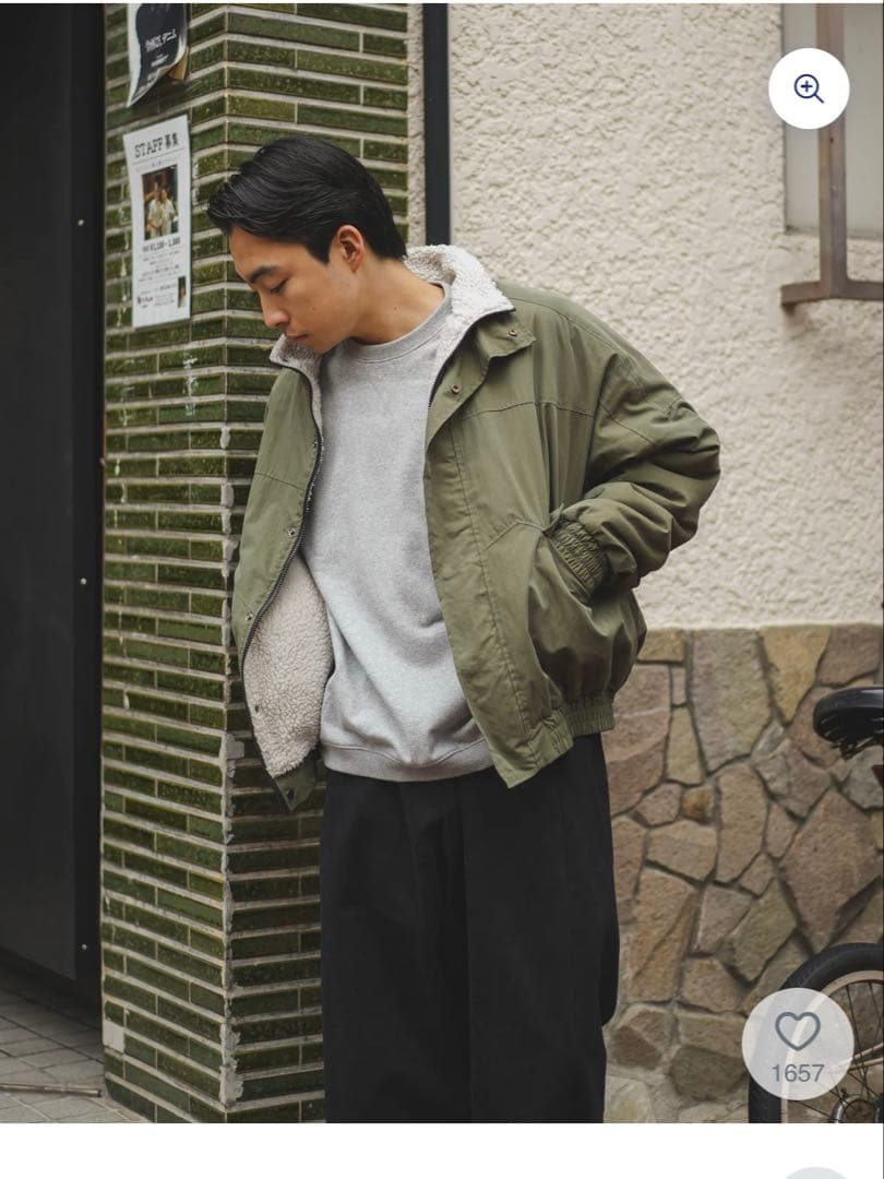 ボアミリタリージャケット B5016 bonbon - メルカリ