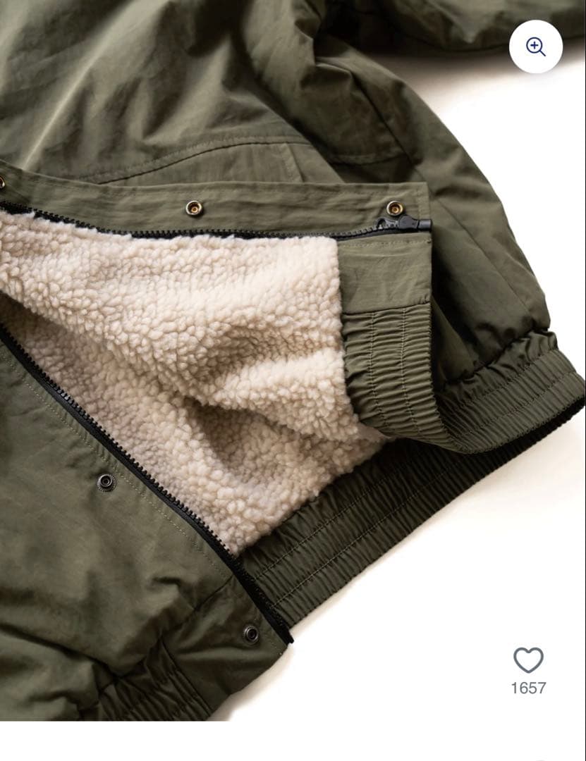 ボアミリタリージャケット B5016 bonbon - メルカリ