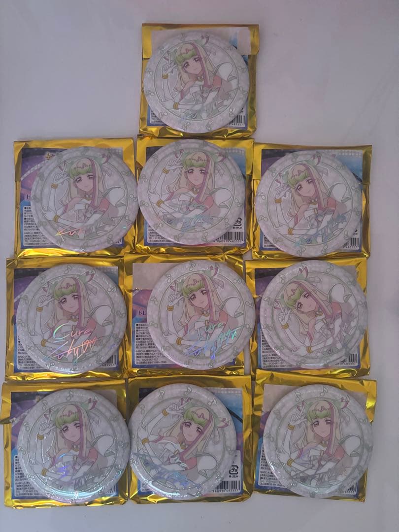 キミプリ展 缶バッジ キュアズキューン サイン 10点セット キミとアイドルプリキュア展 キミプリ展 キュアズキューン キュア