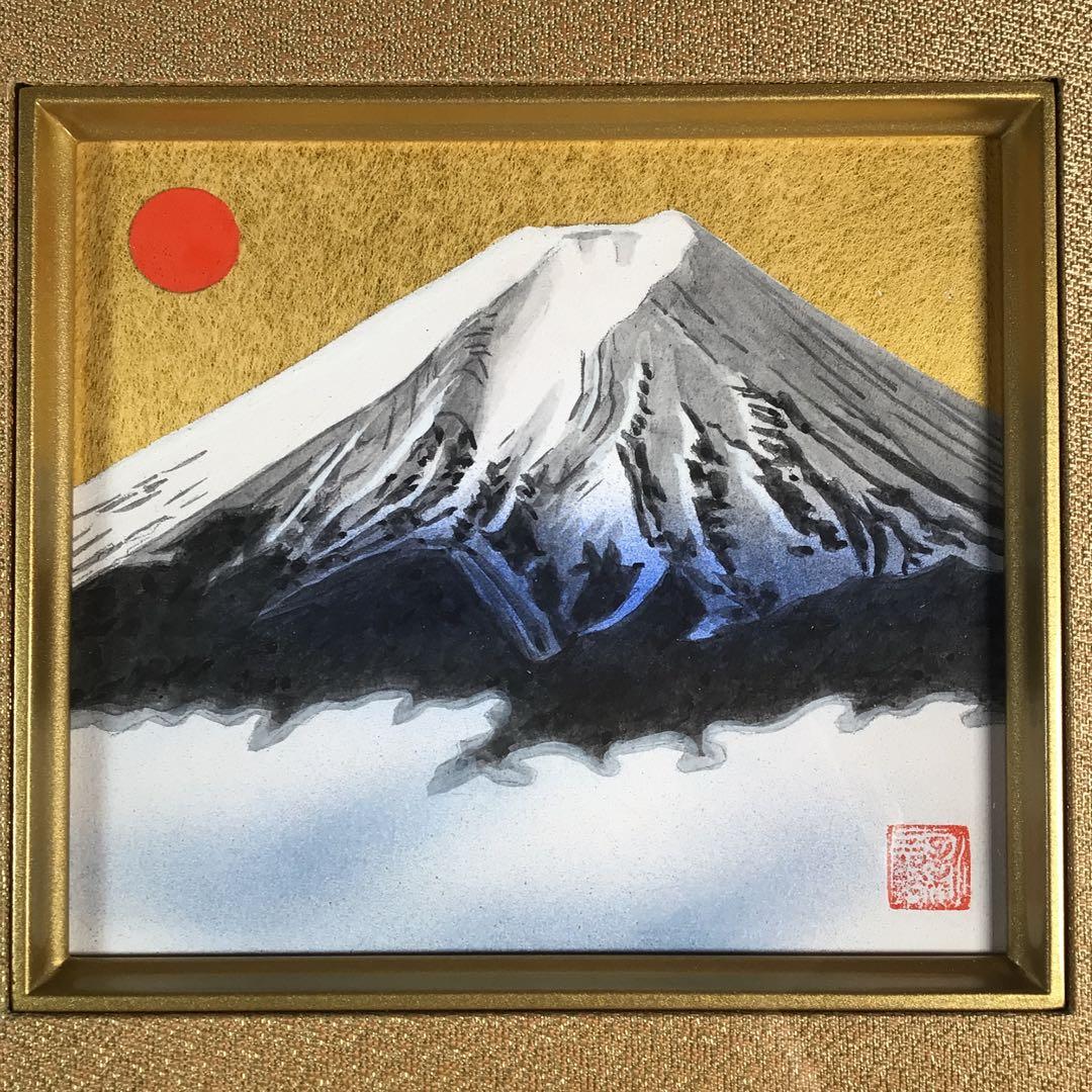 高橋新三郎 『富士』 青富士 絵画 - メルカリ