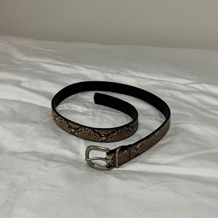 hender scheme エンダースキーマ パイソン ベルト ブラック