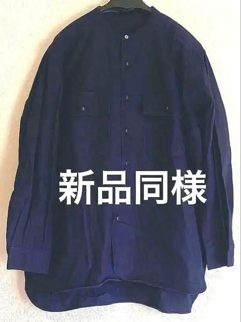 ウォルラスブルーナボインディゴンオックスシャツ新品同様オーバーサイズド
