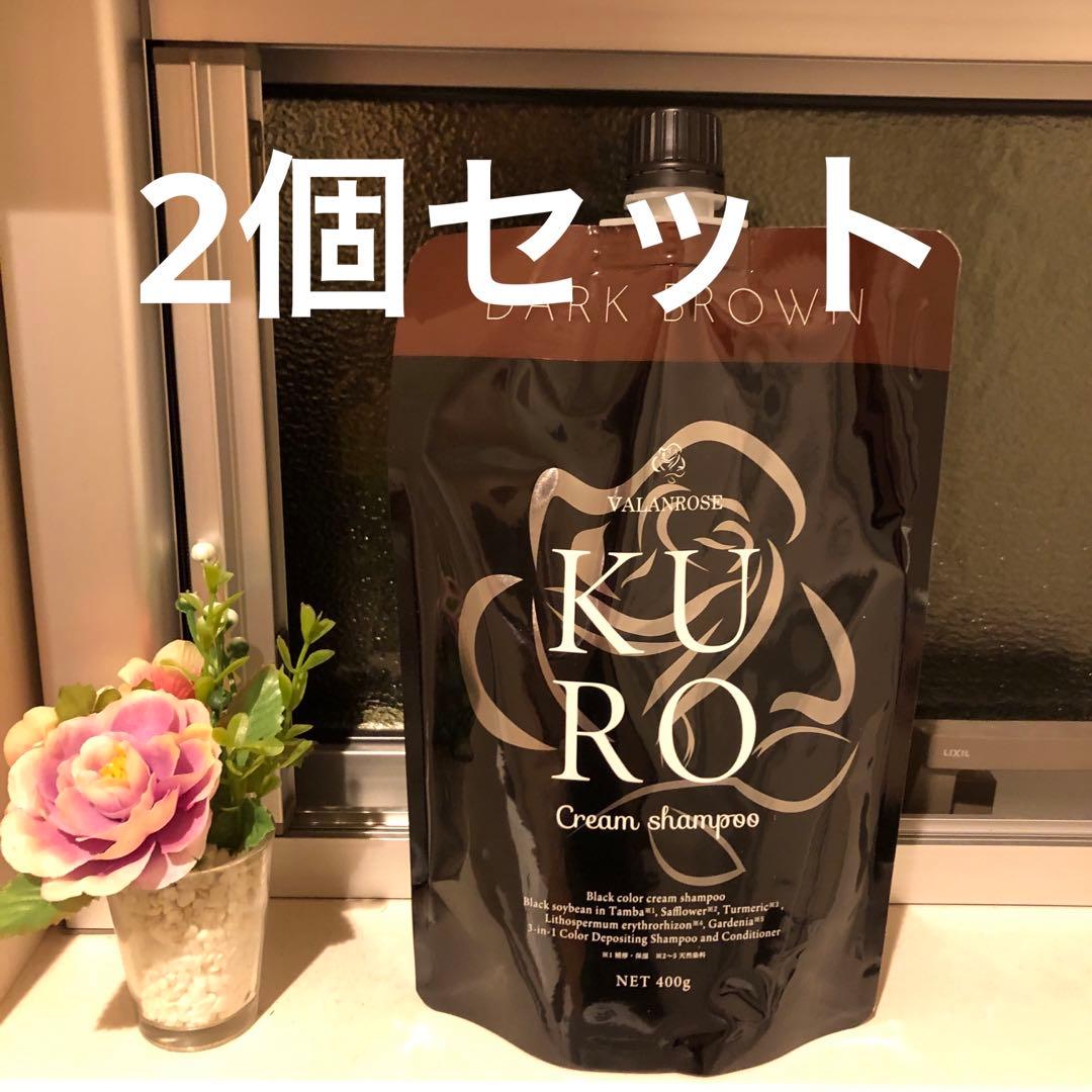 B.VALANCE バランローズ KUROクリームシャンプー 400g 白髪染め