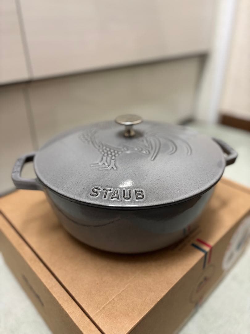 STAUB ストウブ フレンチ ルースターココット グレー 24cm