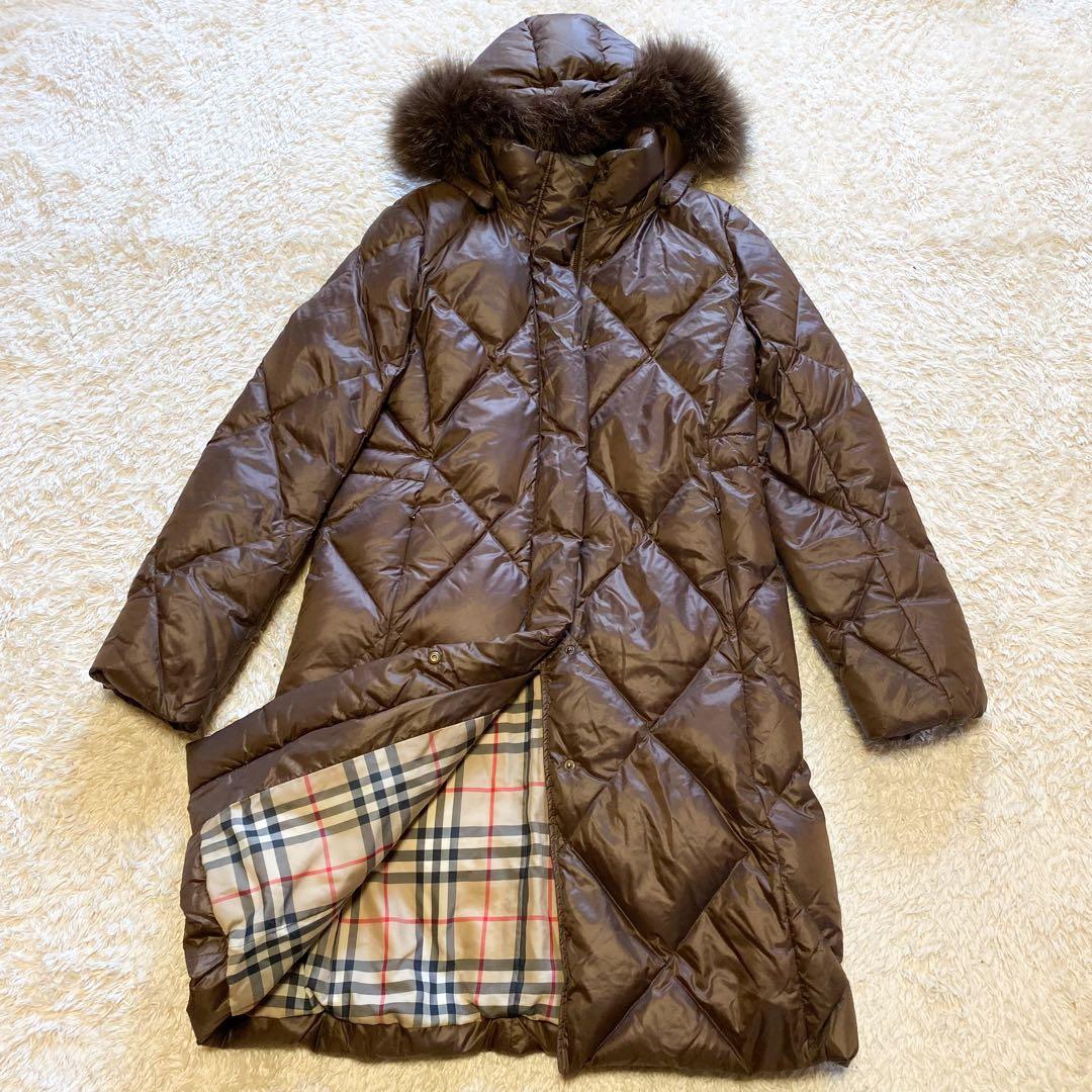 3way✨バーバリーロンドン　ダウンジャケット　ノバチェック　大きいサイズ42
