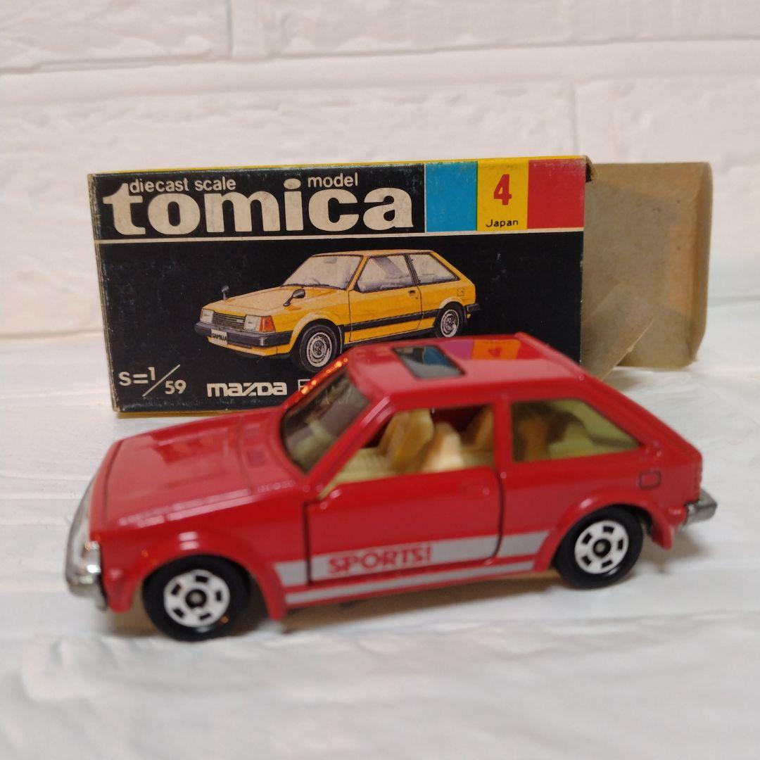 トミカ黒箱　マツダ ファミリア 1500XG ミニカーショップ ケンボックス トミカ 黒箱☆4☆マツダファミリア