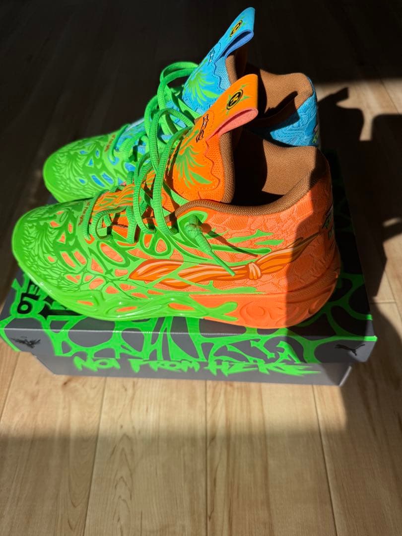 ラメロ　melo3 タートルズ　26.5 PUMA x LAMELO BALL x TMNT MB.03 Lo Krang Men's Basketball Shoes