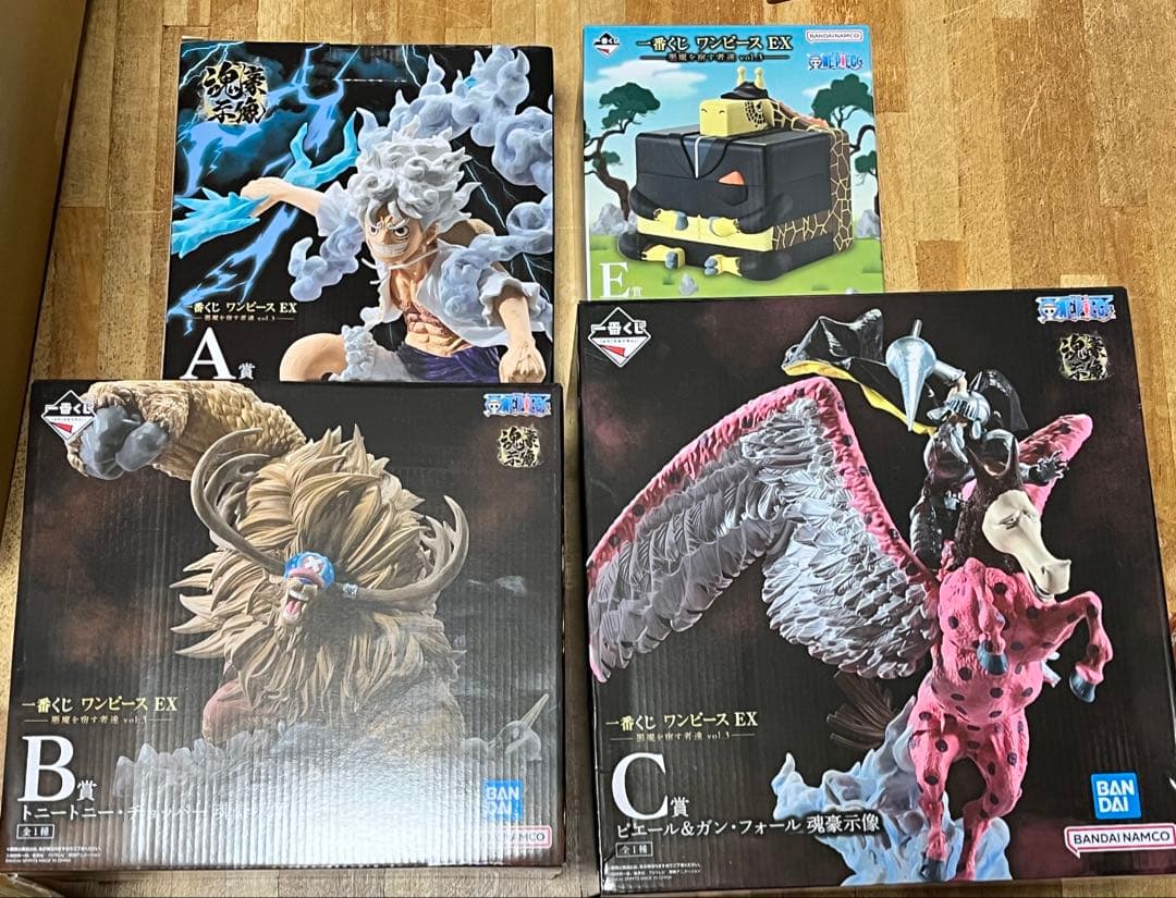 一番くじ ワンピースEX 悪魔を宿す者達　A賞B賞C賞E賞 4点セット