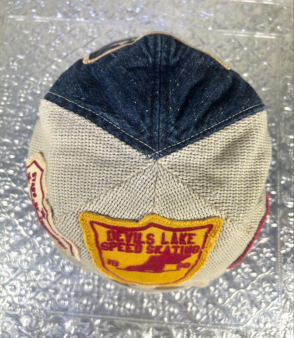 デニム&ダンガリー ワッペン パッチ デニムメッシュキャップ サイズ56