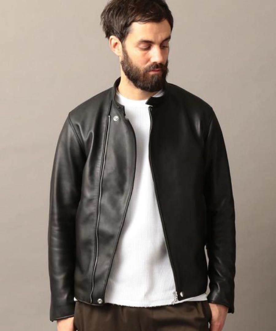 ビューティー&ユース シープセミダブルライダースジャケットXL