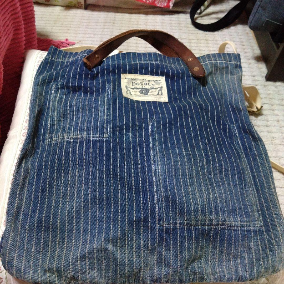 DOUBLE RL デニムストライプ トートバッグヴィンテージなかなか無いです。
