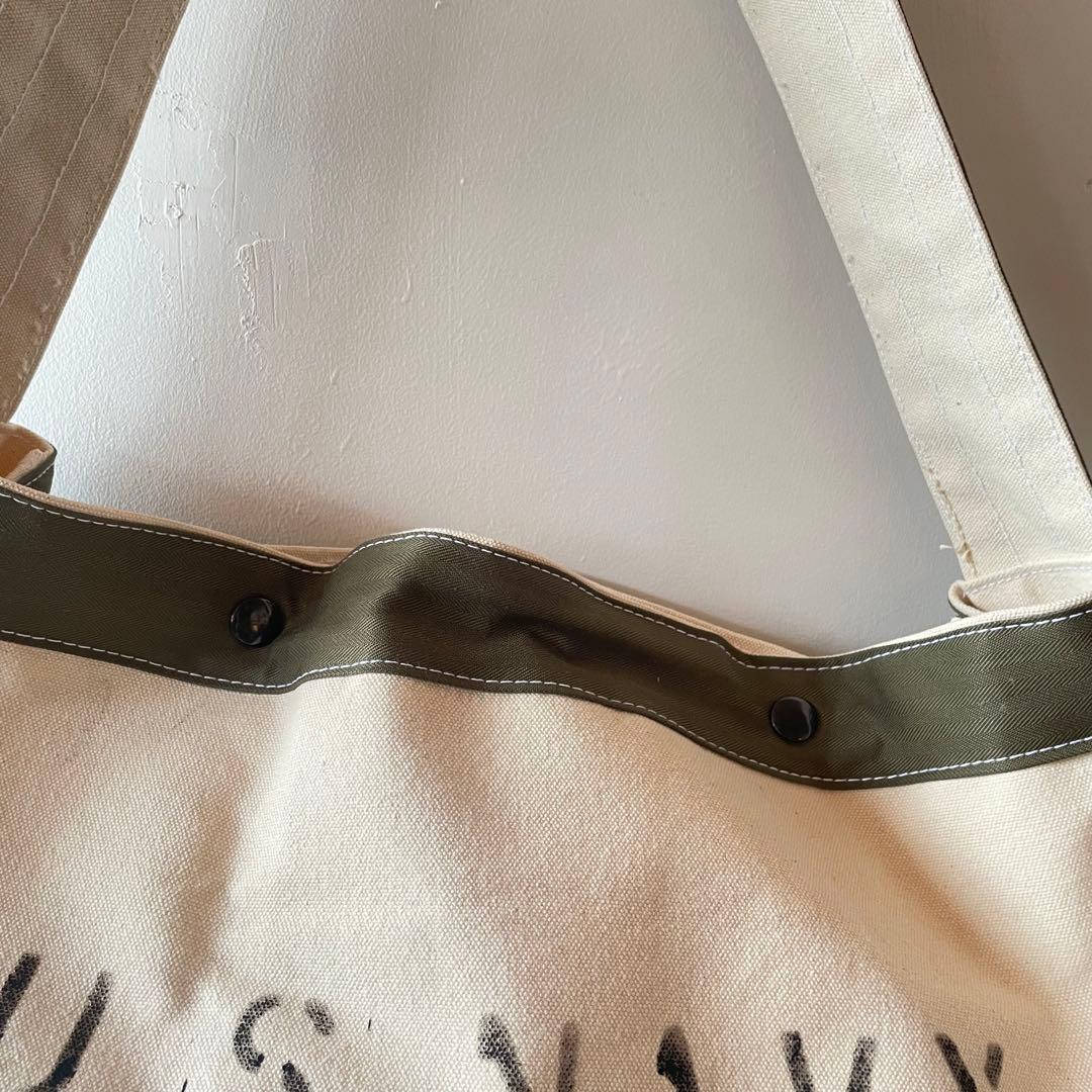 【ビンテージ】ニュースペーパーバッグ ミリタリー　U.S.Navy 80s90s