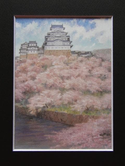 鄭烱土、希少な額装用画集より、美品、新品額装付、インテリア、春