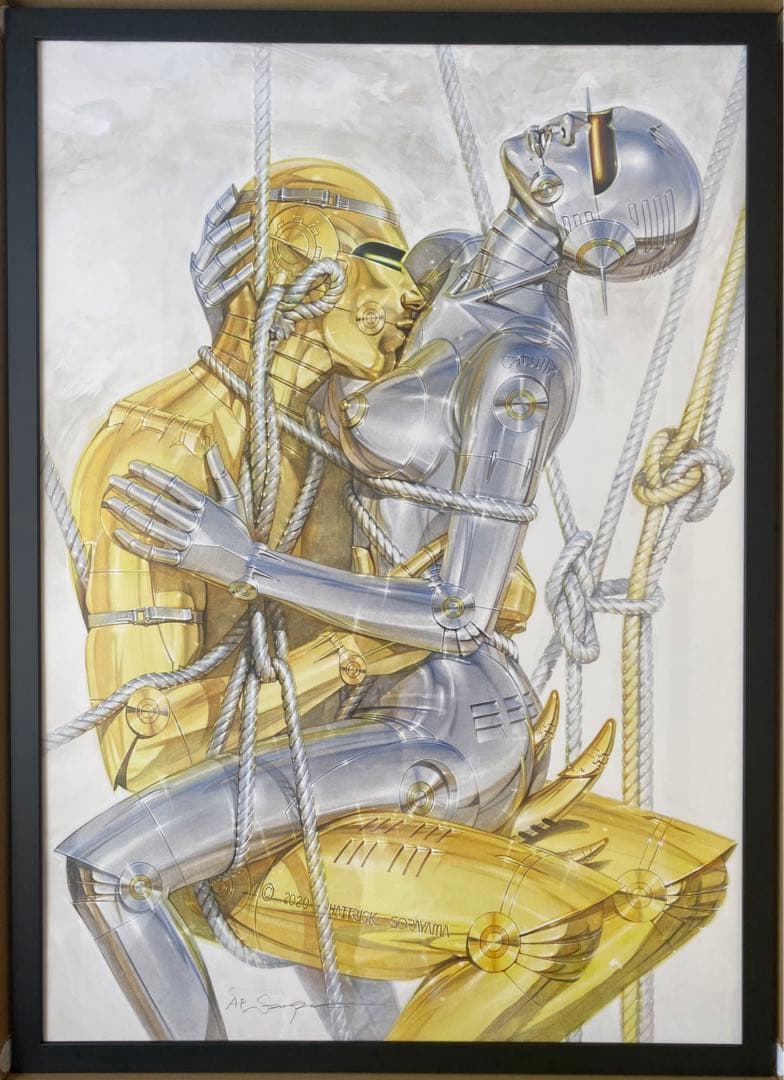 空山基HAJIME SORAYAMA ロボット版画 直筆サイン入り - メルカリ