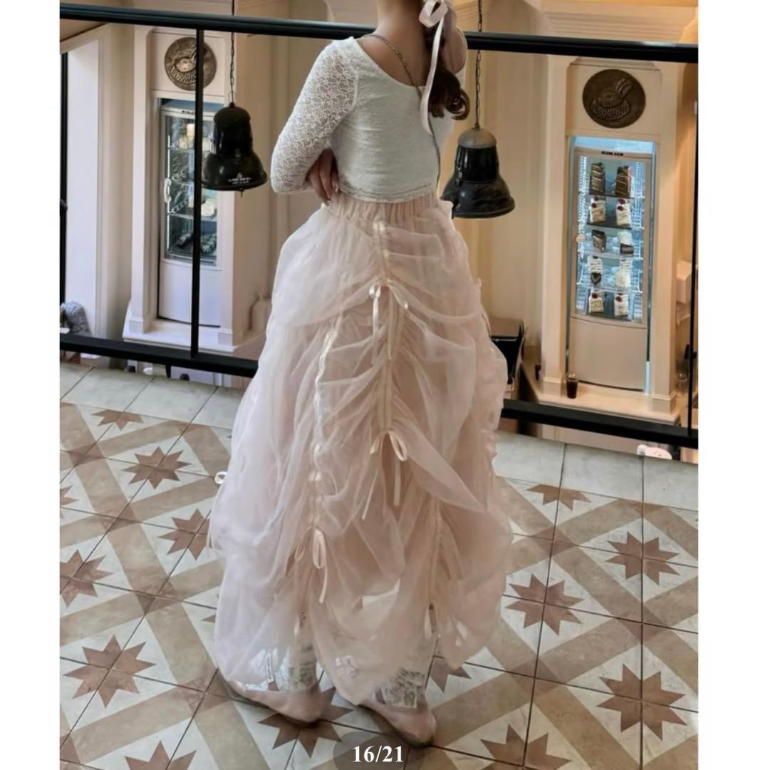 完売品 トリートユアセルフ バレリーナ ドロストリング リボン