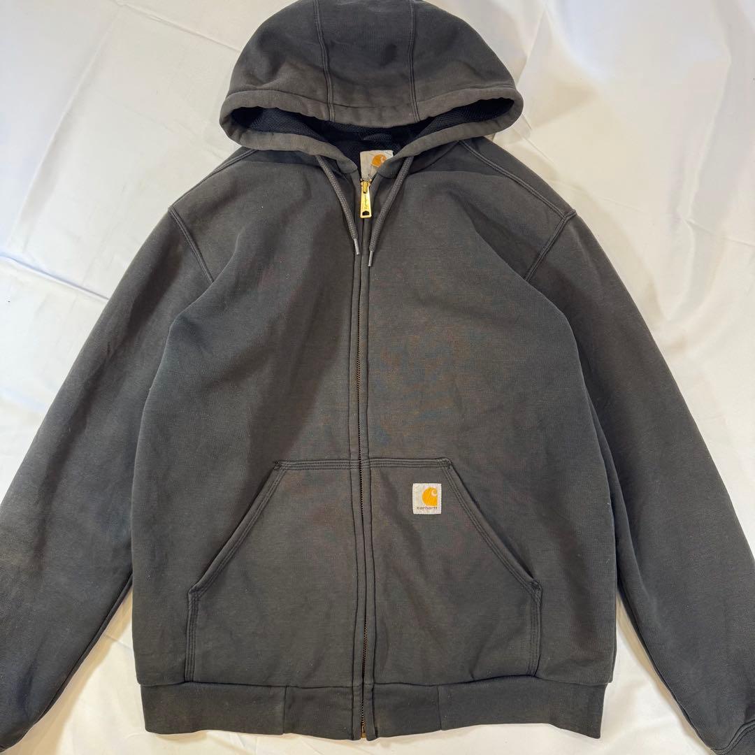 カーハート アクティブジャケット スエット ジップ パーカー 裏サーマル carharttカーハート 裏サーマル ダック地 アクティブジャケット