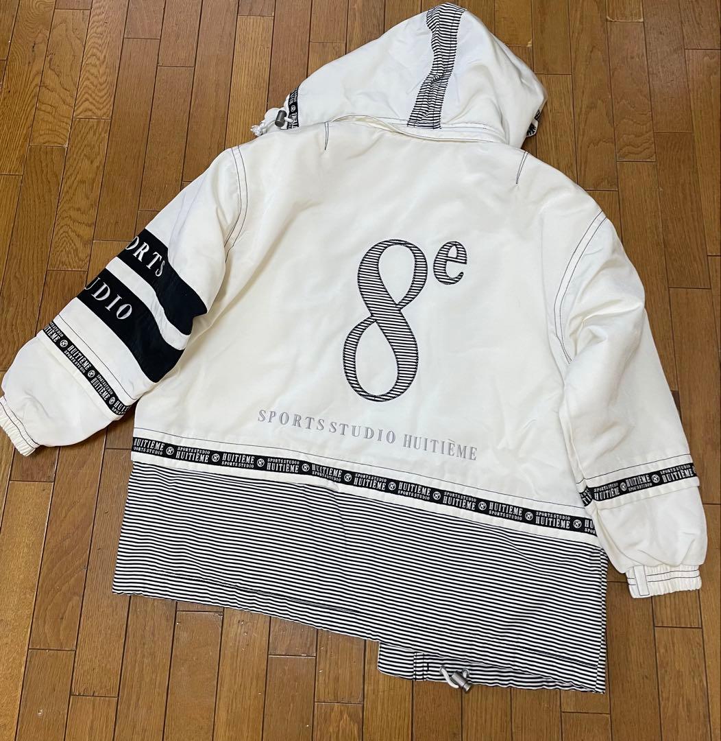 HUITIEME 8e スキーウェア(女性用) ホワイト/ブラック 手袋つき