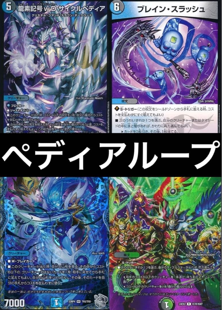 デュエマデッキ 引退品 ブレインスラッシュ サイクルペディアループ