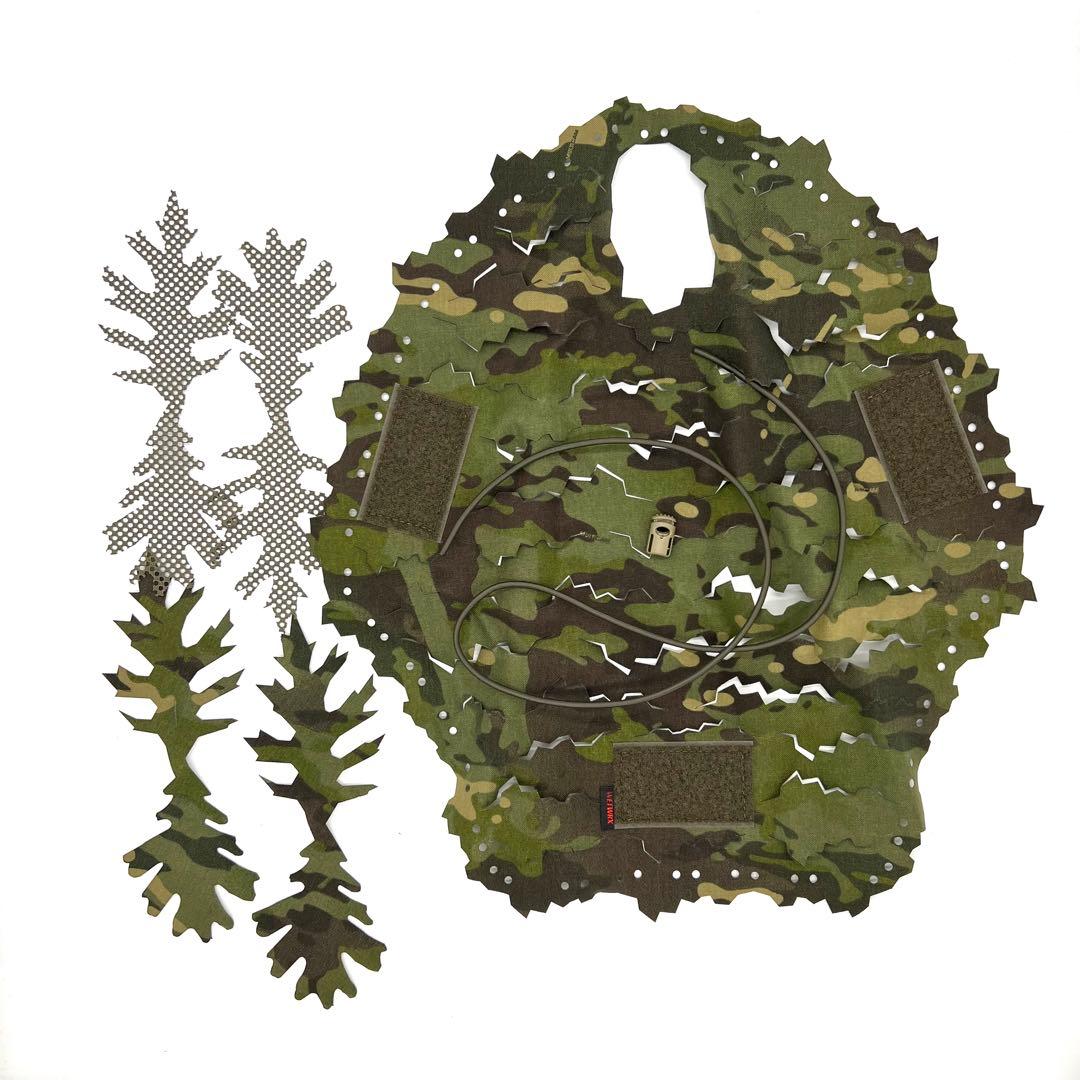 WETWRX SPRIGGAN ヘルメットスクリム カバー マルチカムトロピック