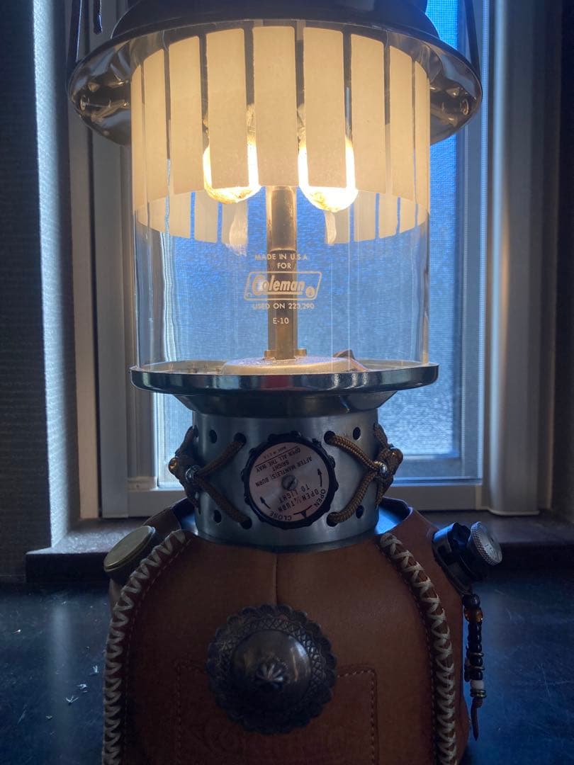 海外古着 Coleman レザーランタン MADE IN USA 海外古着 Coleman
