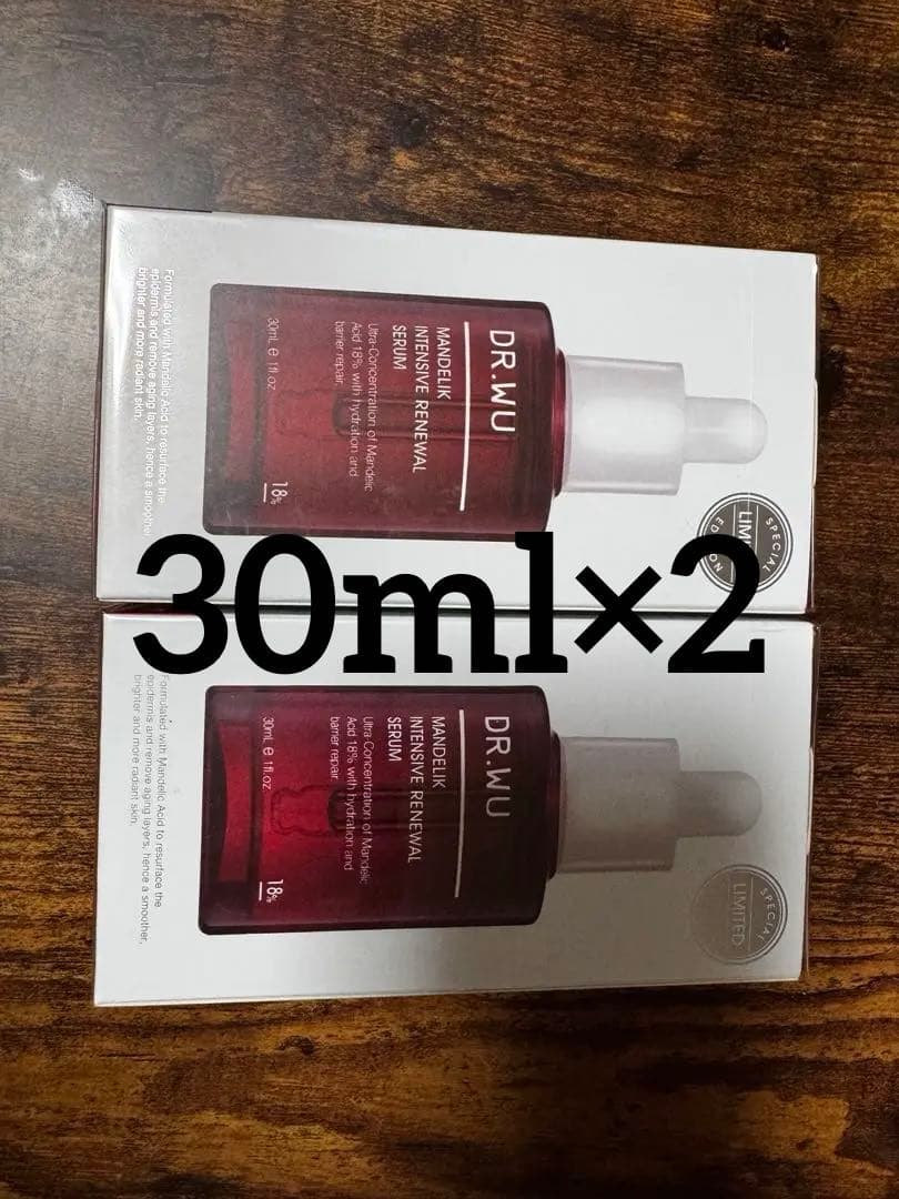 DR.WU Mandelik Intense Renewal Serum 2本