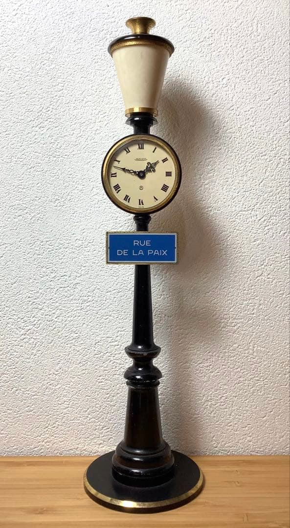 ジャガールクルト アンティーク 置時計 RUE DE LA PAIX 街灯 - メルカリ