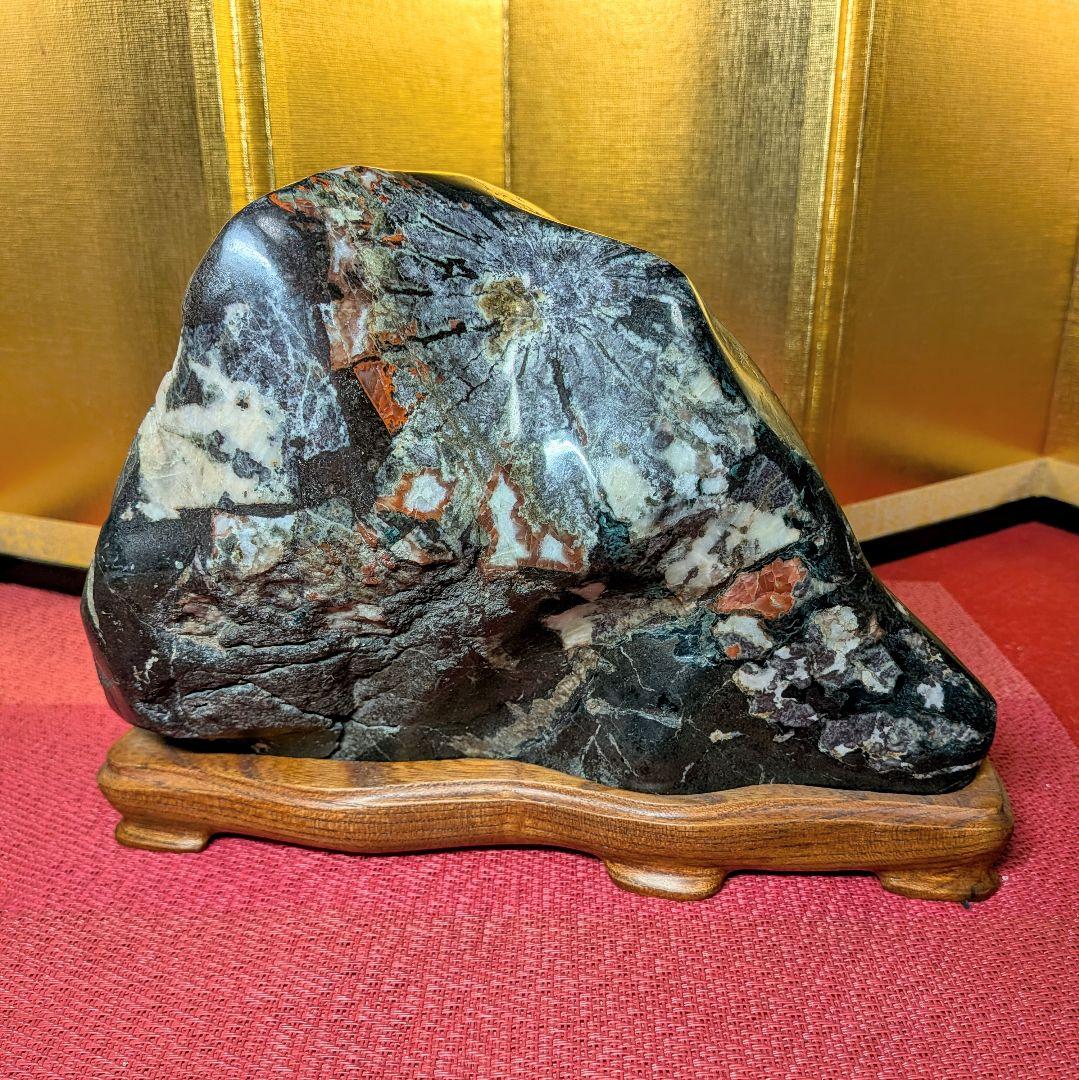 菊花石 岐阜県根尾谷産4.6㌔ 鑑賞石 観賞石 水石 盆石 天然石 - メルカリ