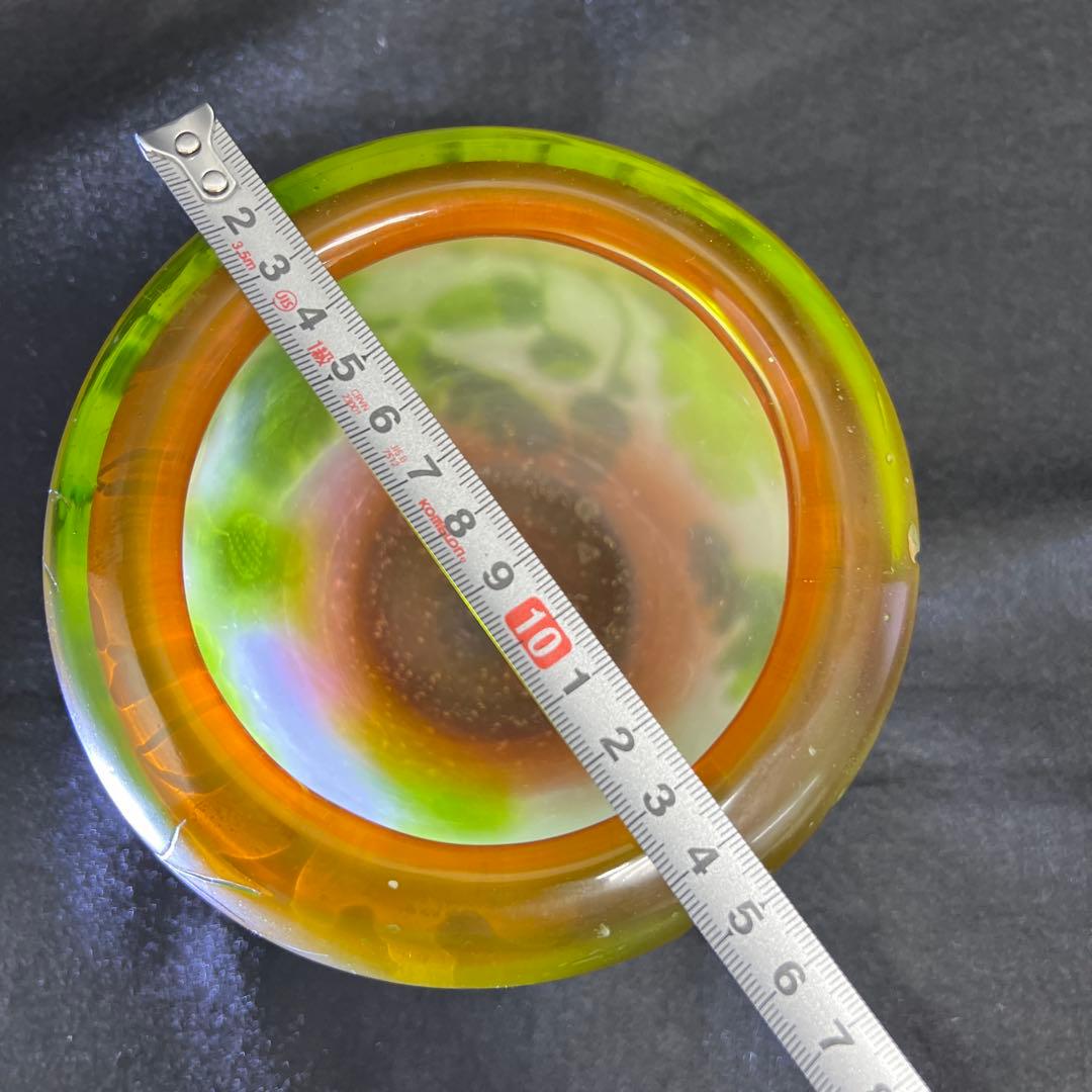 エミール・ガレ 第二期工房酸化腐食彫花入 木箱 幅約14㎝東Y8-0130☆1F