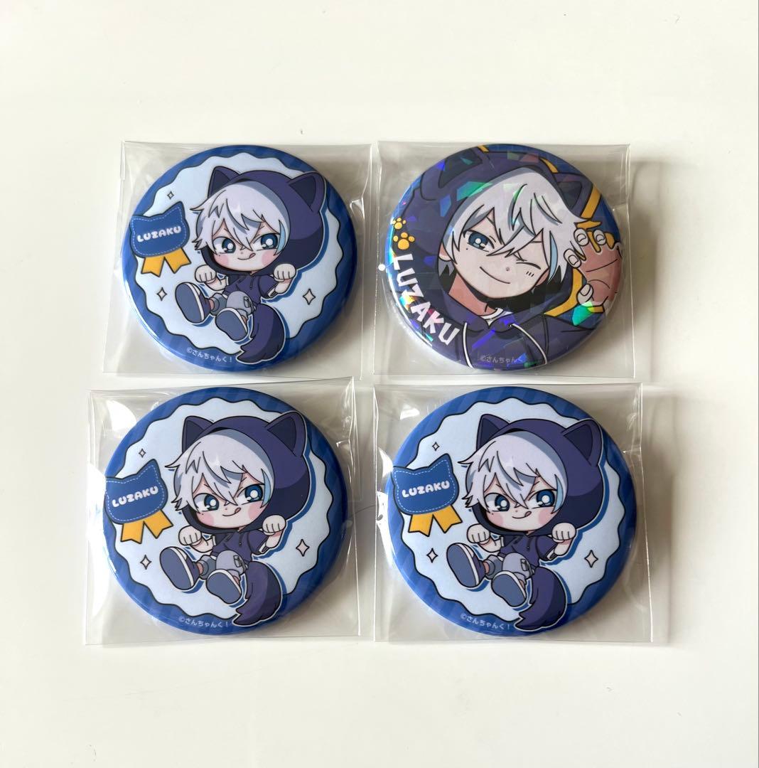 さんちゃんく まねきねこ 水月ルザク 缶バッジ - メルカリ