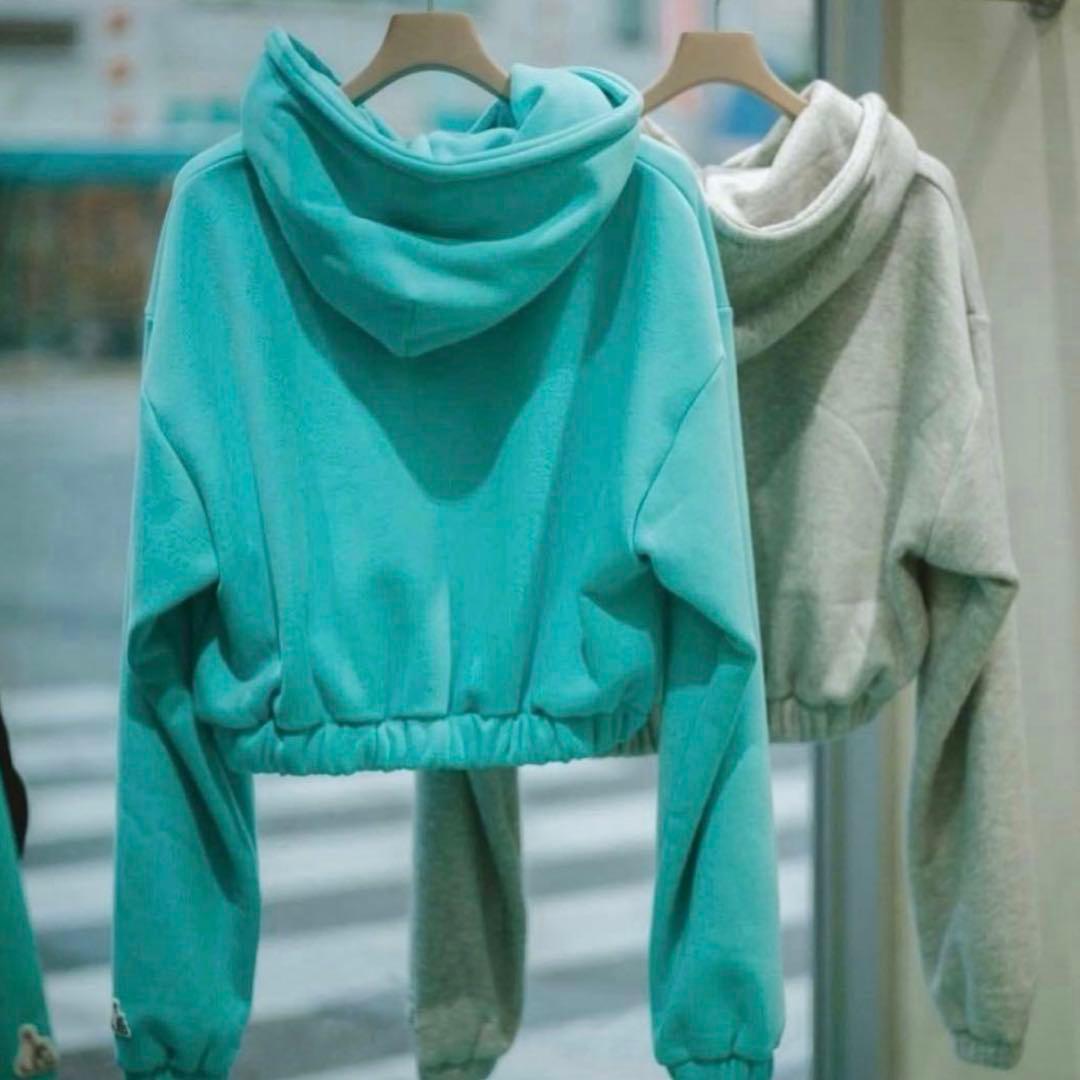 FR2 月桃 Caution Short Hoodie グレー - メルカリ