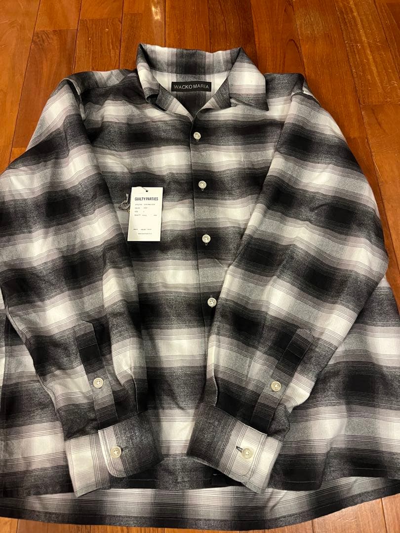 WACKO MARIA グレー 長袖ネルシャツ L 25aw