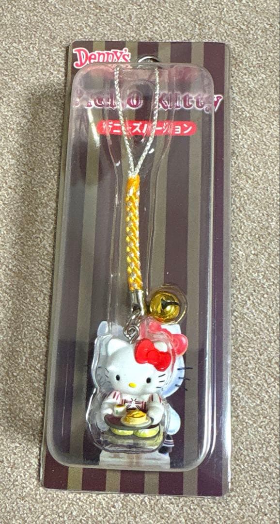デニーズ限定 デニーズキティ 根付 ストラップ ご当地キティ希少　超激レア
