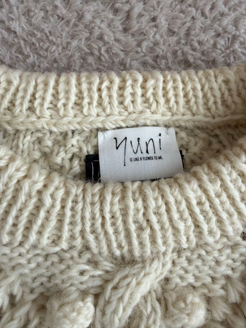 yuni / ユニ / 植物柄のハンドニット - メルカリ