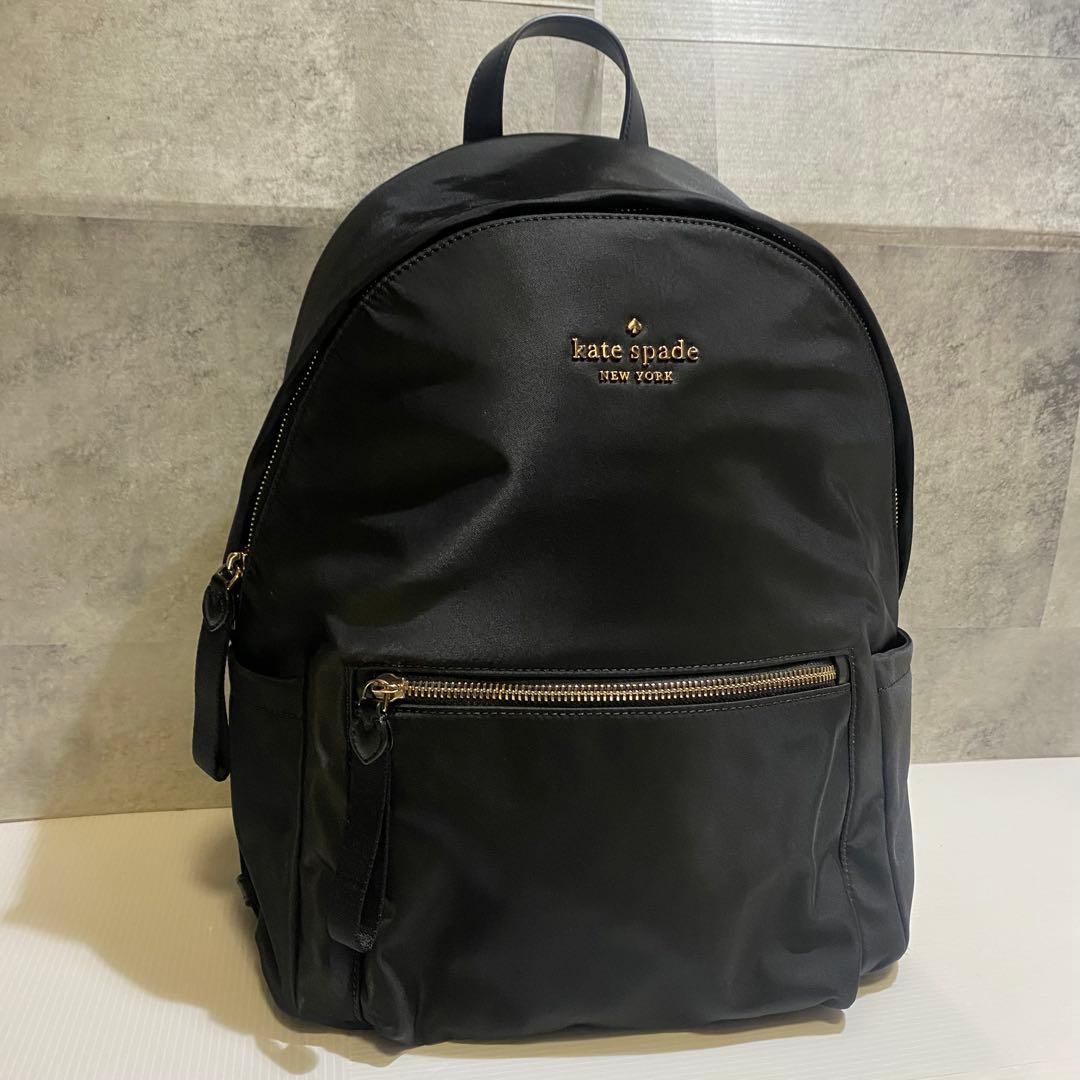 【極美品】kate spade　チェルシー　ナイロンリュック　ブラック